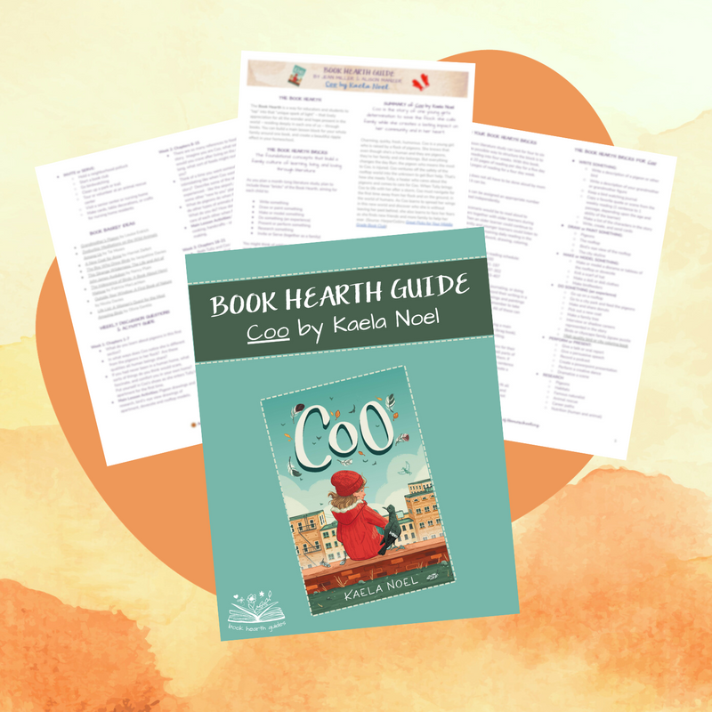 This is a mockup image of the Coo Book Hearth Guide for homeschoolers,